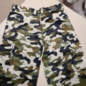 Lucky Brand SATIN Camouflage Cargo Joggers